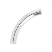 Perle tube incurvé 22.5x3 mm - Argent 925 x1|raw }}
