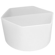 Gobelet 2 compartiments en silicone pour mélanger la résine - Transparent x1