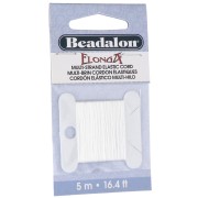 Fil élastique Elonga 0.3 mm - Multi-brins - Blanc x5m
