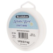 Fil de laiton Artistic Wire 0.64 mm - Anti-ternissement x37.8m