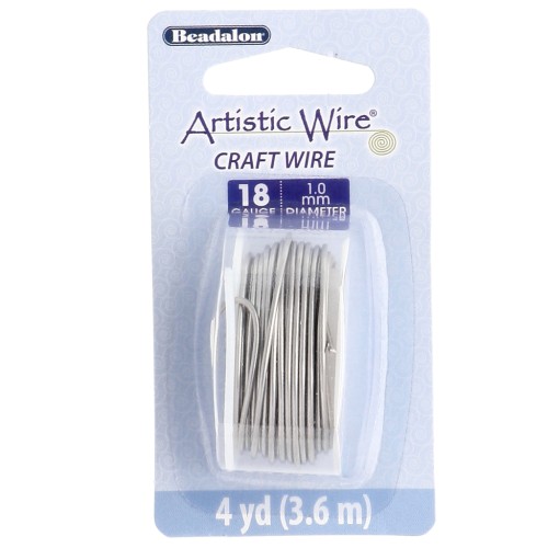 Fil rond 1.02 mm Artistic Wire - Acier inoxydable 304 x3.6m