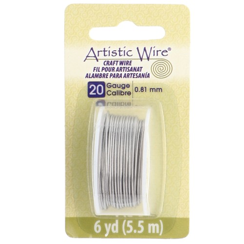 Fil rond 0.81 mm Artistic Wire - Acier inoxydable 304 x5.5m