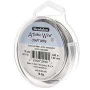 Fil rond 1.02 mm Artistic Wire - Acier inoxydable 304 x9.1m|raw }}