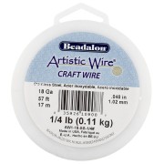 Fil rond 1.02 mm Artistic Wire - Acier inoxydable 304 x17m