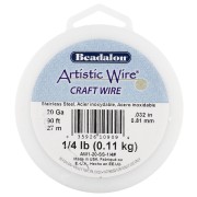 Fil rond 0.81 mm Artistic Wire - Acier inoxydable 304 x27m|raw }}