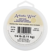 Fil rond 0.64 mm Artistic Wire - Acier inoxydable 304 x44m