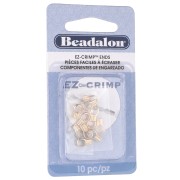 Embouts à serrer pour fil cablé - Doré x10