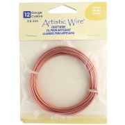 Fil de cuivre rond 2.1 mm Artistic Wire - Naturel Anti-ternissement x1.5m