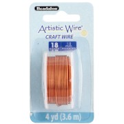 Fil de cuivre rond 1 mm Artistic Wire - Naturel Anti-ternissement x3.6m
