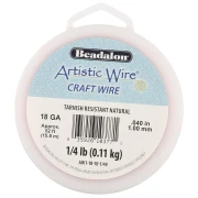 Fil de cuivre rond 1 mm Artistic Wire - Naturel Anti-ternissement x15.8m