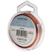 Fil de cuivre rond 0.64 mm Artistic Wire - Naturel Anti-ternissement x13.7m|raw }}