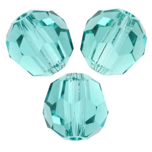Perles rondes PureCrystal 5000 6 mm - Reinvented Caribbean Green x6