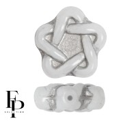 Perles en verre étoile Elégant Star 12 mm - Grey x10