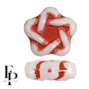 Opaque White - Perles en verre étoile Elégant Star 12 mm - Light Terracotta x10 Perles en verre étoile Elégant Star 12 mm - Light Terracotta x10