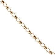 Chaine maille Fantaisie 7.6 mm - Acier inoxydable 304 Doré x50cm