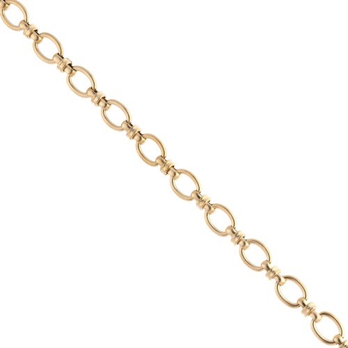 Chaine maille Fantaisie 7 mm - Acier inoxydable 304 Doré x50cm