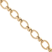 Chaine maille Fantaisie 7 mm - Acier inoxydable 304 Doré x50cm