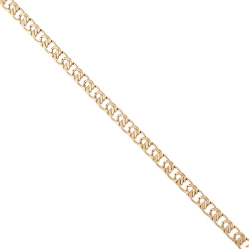 Chaine maille Fantaisie 5.5 mm - Acier inoxydable 304 Doré x50cm