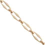 Chaine maille fantaisie 7 mm - Acier inoxydable 304 Doré x50cm
