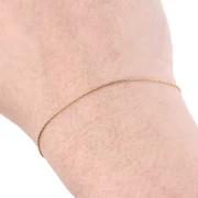 Chaîne maille Paloma 0.6 mm - Acier inoxydable 316L Doré x5m