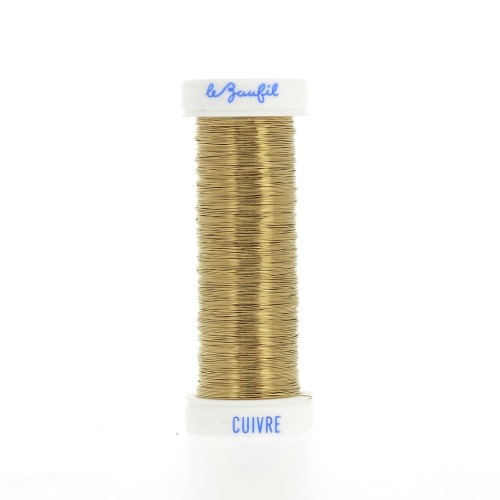 Fil métal fin 0.20 mm Lebaufil - Or x20m