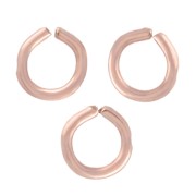 Anneaux ouvert 2x0.4 mm - Rose Gold filled (or laminé) x10