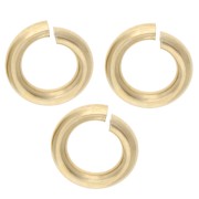 Anneaux ouverts 5x1 mm - Fabrication Européenne - Gold filled (or laminé) x10|raw }}