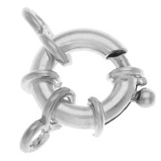 Fermoir bouée 11 mm pour bracelet ou collier - Argent 925 x1|raw }}