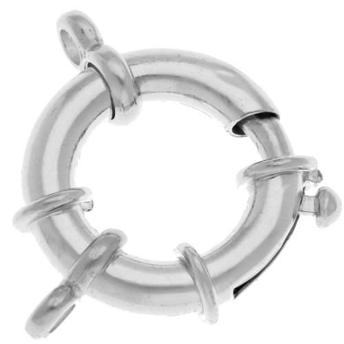 Fermoir bouée 21 mm pour bracelet ou collier - Argent 925 x1