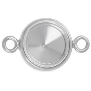 Intercalaire serti pour cabochon PureCrystal 1122 8 mm - Argent 925 x1