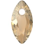 Crystal - Pendentif PureCrystal Marquise Cut 6437 9x4.5 mm - Crystal Golden Shadow x1 Pendentif PureCrystal Marquise Cut 6437 9x4.5 mm - Crystal Golden Shadow x1