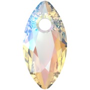 Crystal - Pendentif PureCrystal Marquise Cut 6437 9x4.5 mm - Crystal Shimmer x1 Pendentif PureCrystal Marquise Cut 6437 9x4.5 mm - Crystal Shimmer x1