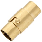 Fermoir aimanté pour cordon 6 mm - Acier inoxydable 304 Doré x1