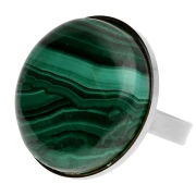 Bague fine réglable pour cabochon fond plat 25 mm - Acier inoxydable 304 x1