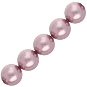Perles nacrées PureCrystal 5810 12 mm - Crystal Vintage Rose Pearl x4|raw }}