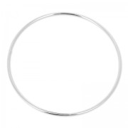 Bracelet jonc 67 mm rhodié x1