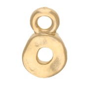 Mini breloque donuts irrégulier 9x5.5 mm - Doré à l'or fin x1|raw }}