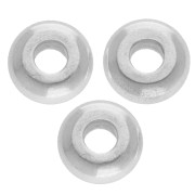 Perles rondelles lisses 7.5 mm - Placage Argent fin vieilli x5|raw }}