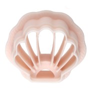 Emporte-pièce coquillage 15x17 mm en polymère biodégradable - Beige x1|raw }}