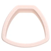 Emporte-pièce trapèze arrondi 26x29 mm en polymère biodégradable - Beige x1