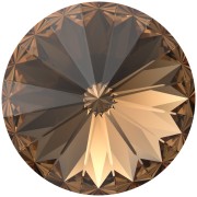 Cabochon Swarovski 1122 Rivoli 12 mm - ReCreated Light Smoked Topaz x1