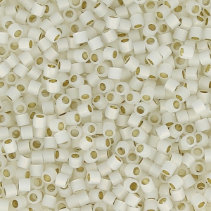 Miyuki Delica 15/0 DBS0221 - Gilt Lined White Opal x5g