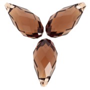 Gouttes Swarovski 6010 11x5.5 mm - ReCreated Smoked Topaz x4