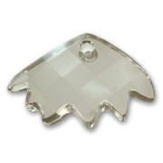Pendentif Zinnia Swarovski 6902 16,5x25 mm Crystal Silver Shade x1|raw }}