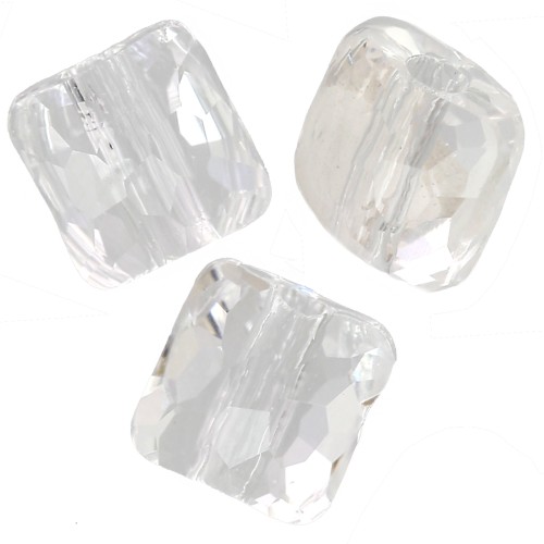 Perle carré 8 mm - Fantasy Square Swarovski 5035 - Crystal x1