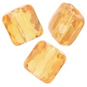 Perle carré 8 mm - Fantasy Square Swarovski 5035 - Light Topaz x1|raw }}