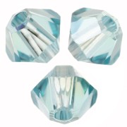Toupies en cristal Swarovski 5328 3 mm - Light Turquoise Moonlight x50|raw }}