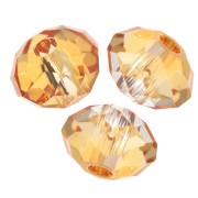 Perle ronde aplatie Swarovski 5040 6 mm - Dark Orange x1