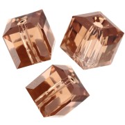 Cube Swarovski 5601 6 mm - Reinvented Light Smoked Topaz x1