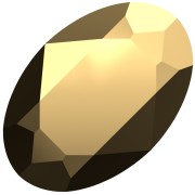 Cabochon Swarovski 4120 6x4 mm - Crystal Aurum x1